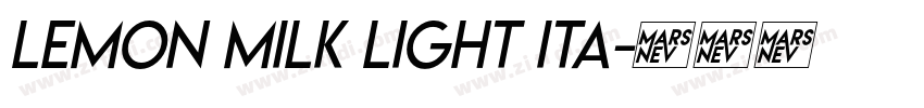LEMON MILK Light Ita字体转换 LEMON MILK Light Ita字体转换